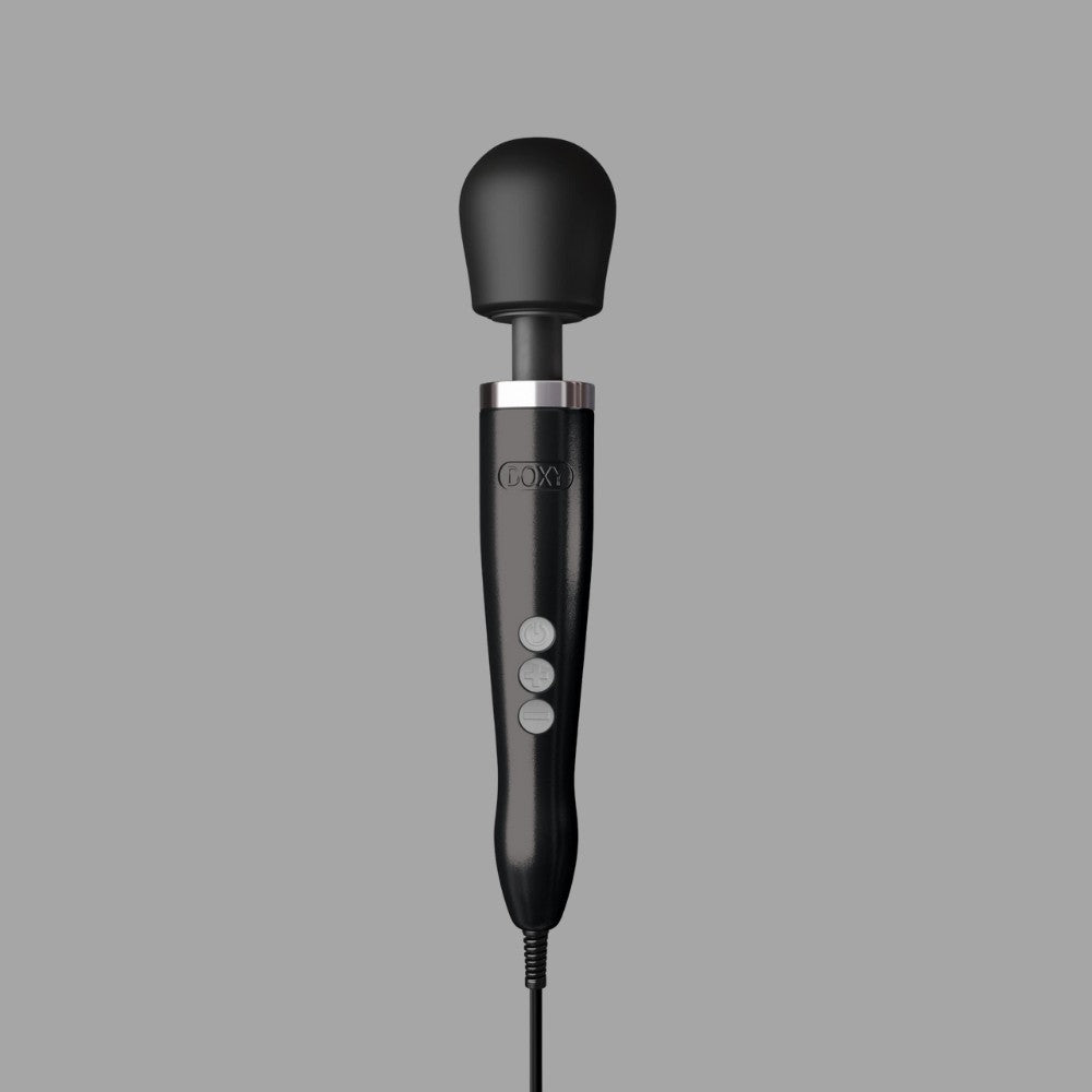 Doxy Die Cast Metal Döküm Magic Wand Massager Masaj Aleti Vibratör-Black