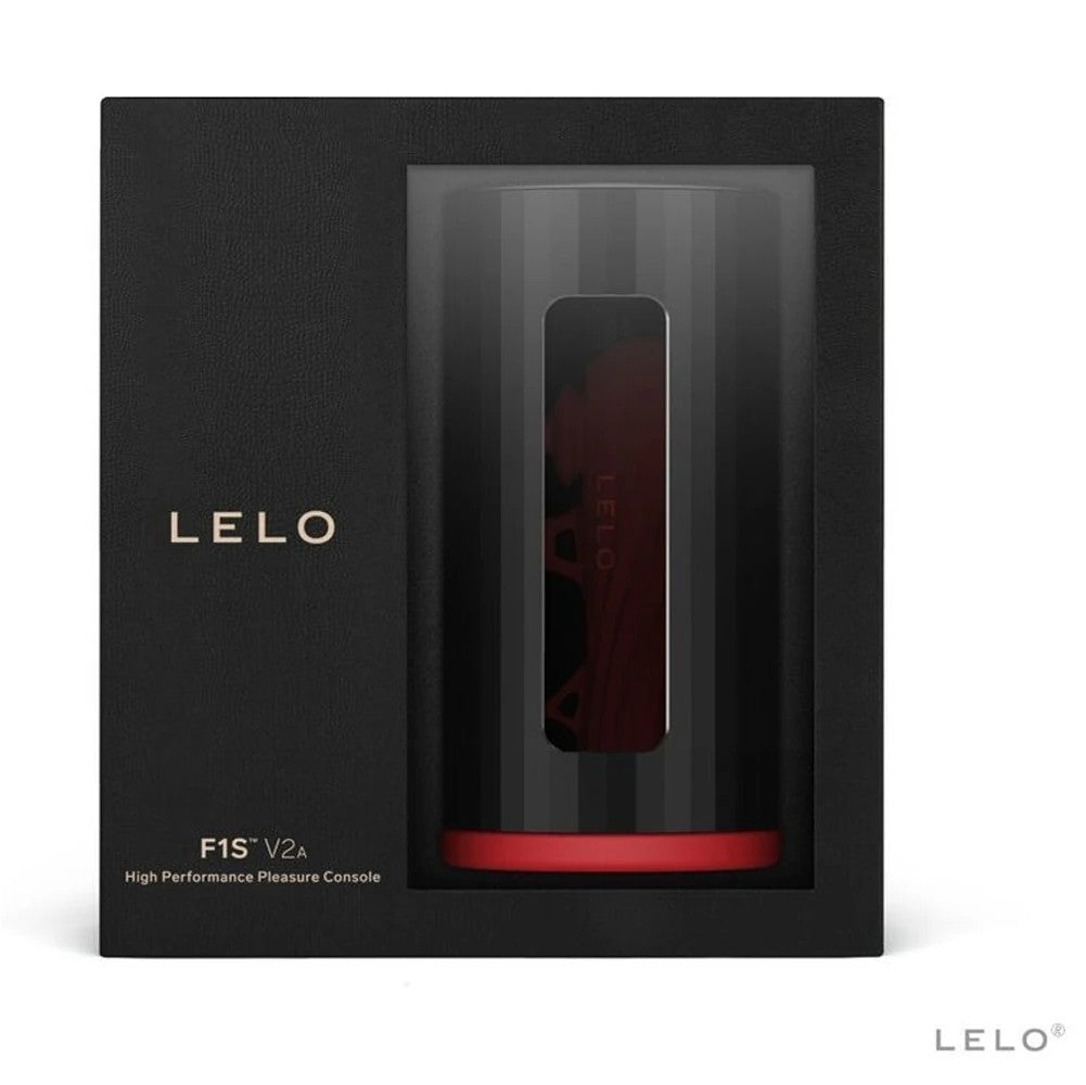 Lelo F1 V2 Masturbator Gun Metal Telefon Kontrol Masturbator Red