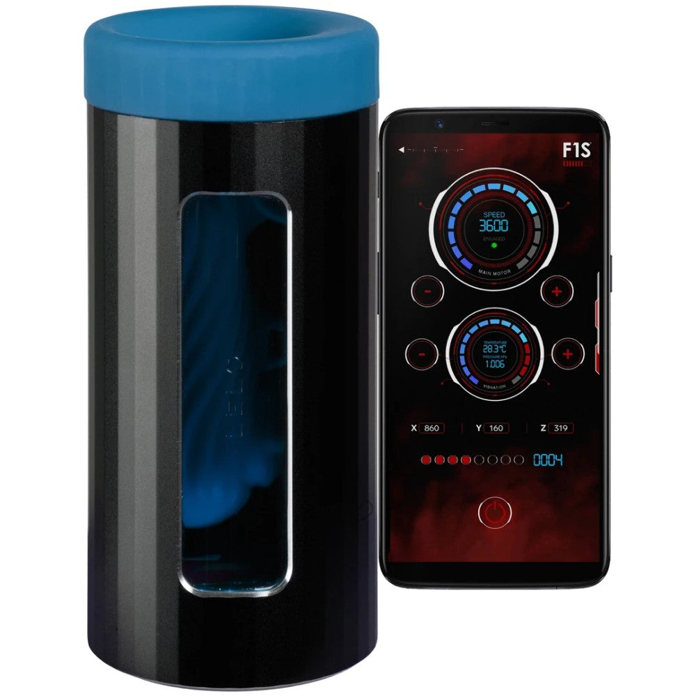 Lelo F1S V3 XL Uygulama Kontrollü Çift Motorlu Stimülatör Sensör ve Seyir Kontrolü Masturbator Blue