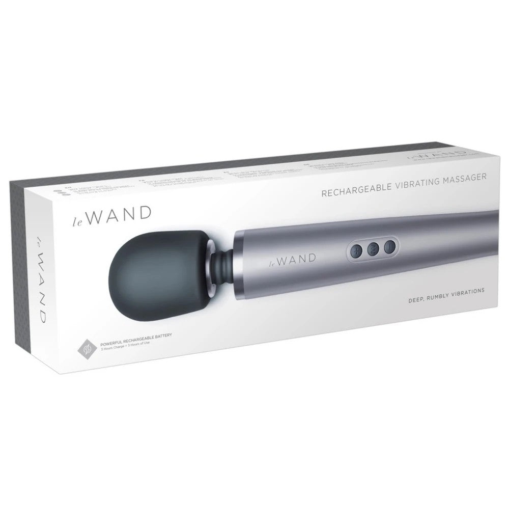 Le Wand Rechargeable Body Massager Masaj Wand Vibrator Gray