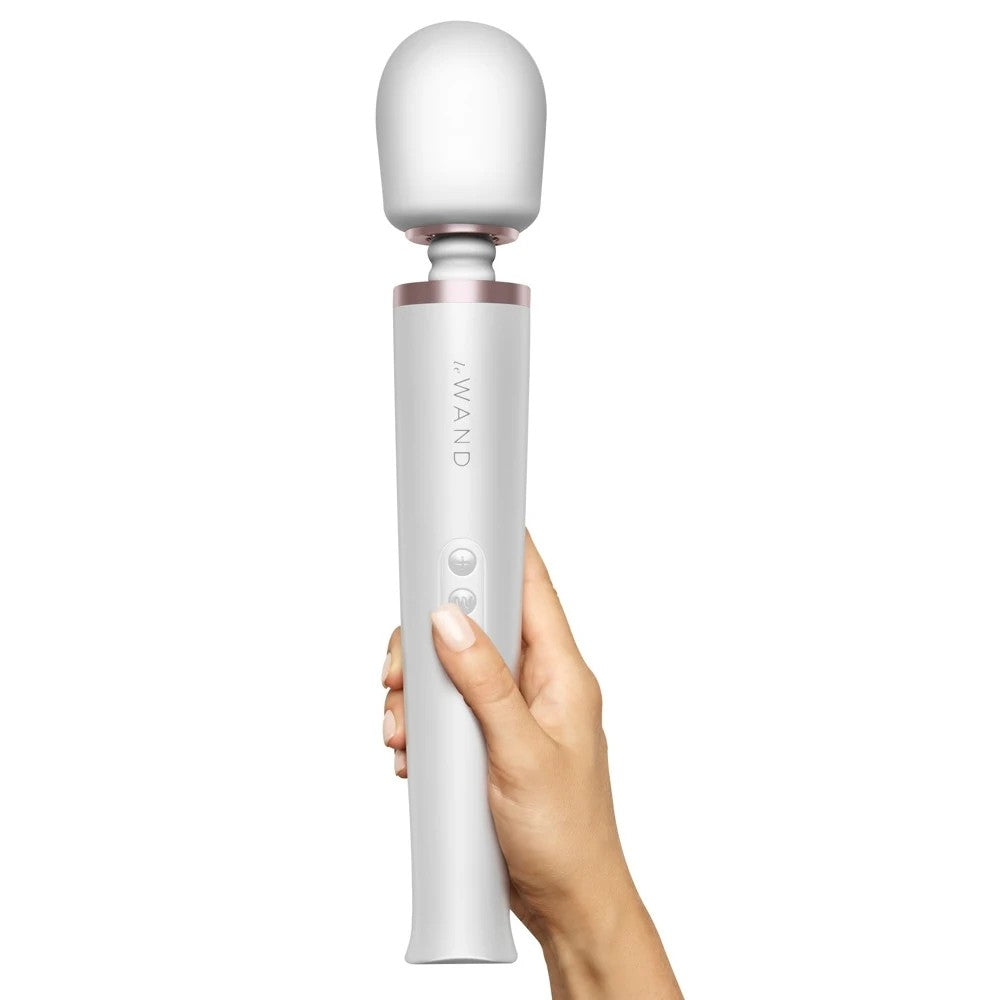 Le Wand Rechargeable Body Massager Masaj Wand Vibrator White