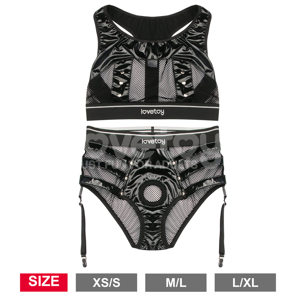 Lovetoy Rebellion Reign Iconic Harness Strap on Set LV781001A XS/S