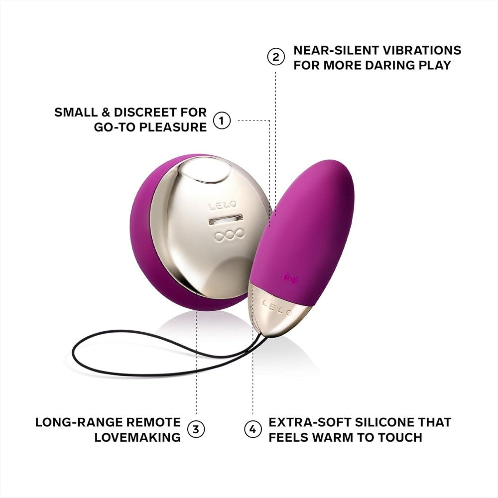 Lelo Lyla 2 Remote Control Egg Giyilebilir Vibrator Deep Rose
