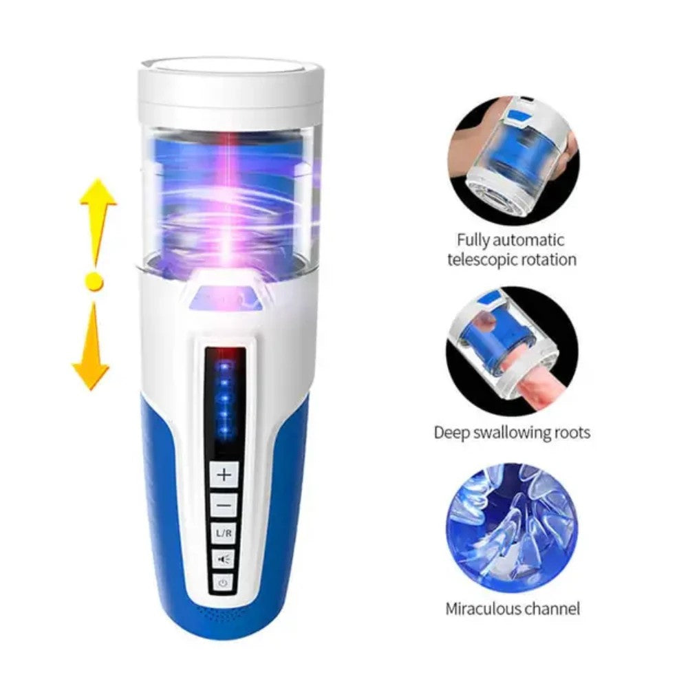 Leten Frenzy Whirlpool Masturbation Cup İleri Geri Hareketli Vajina Masturbator