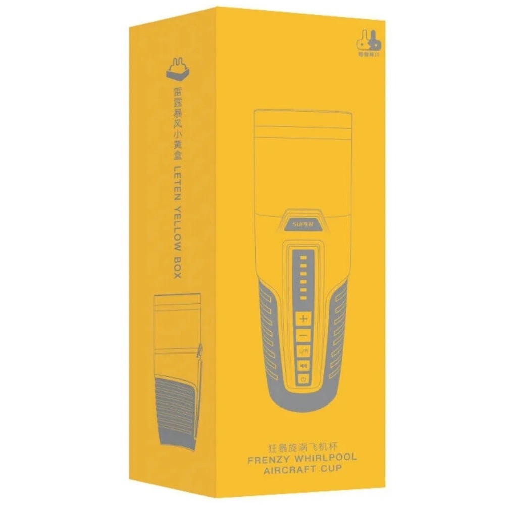 Leten Frenzy Whirlpool Masturbation Cup İleri Geri Hareketli Vajina Masturbator