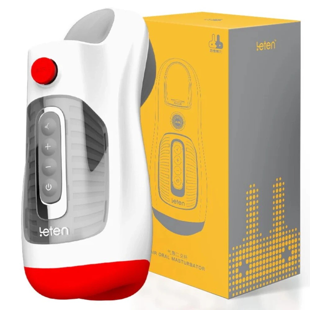 Leten New Air Oral Male Masturbation Cup Emiş Güçlü Titreşimli Oral Masturbator