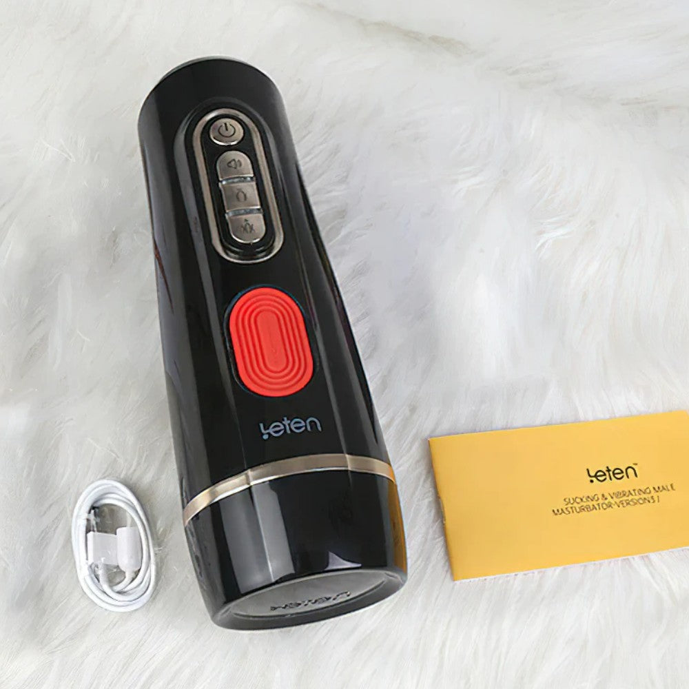 Leten Sucking Male Basınç Güçlü ve Titreşimli Vajina Masturbator