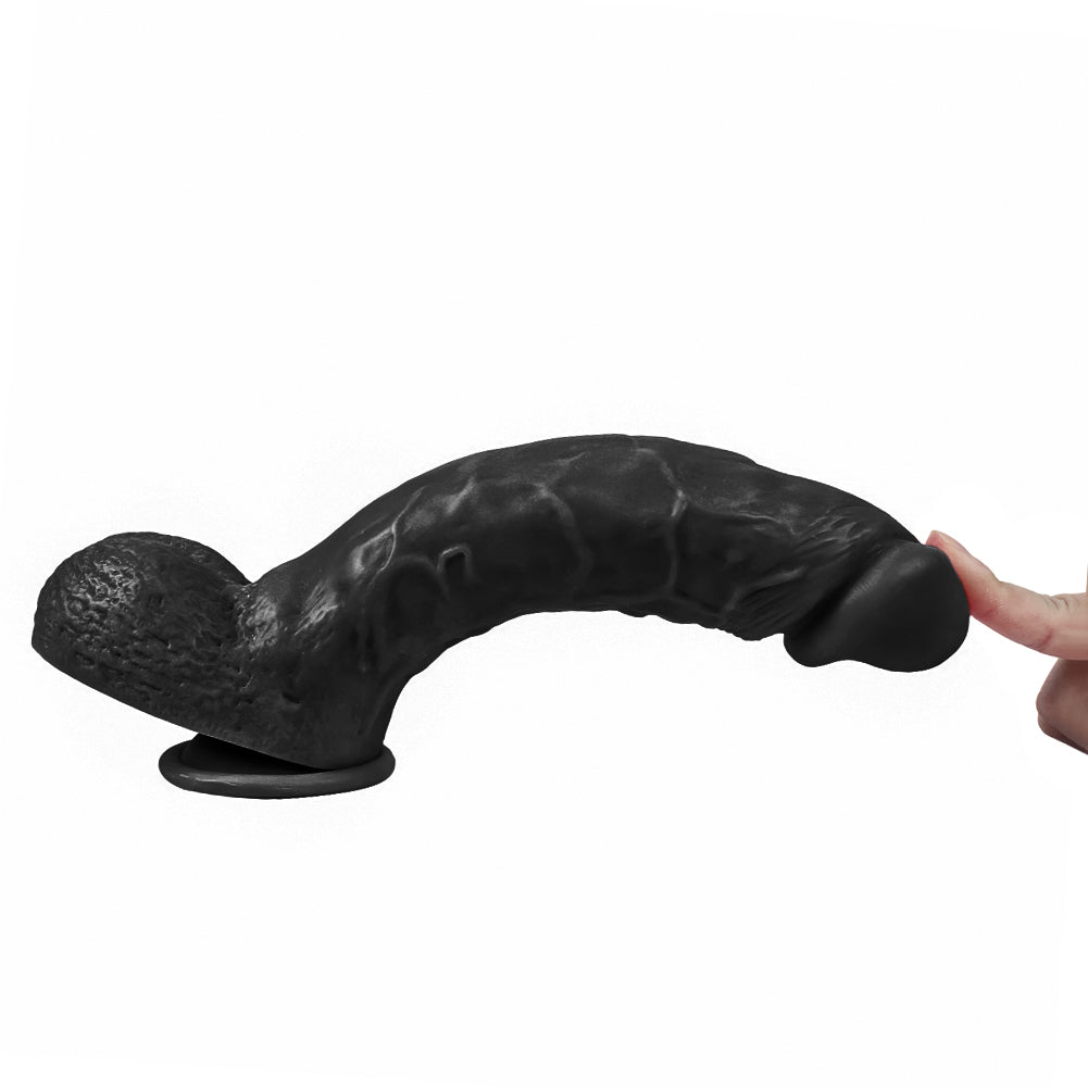 Dildo Series Spartacus 24 Cm Realistik Dev Penis XS-WBC10003 Black