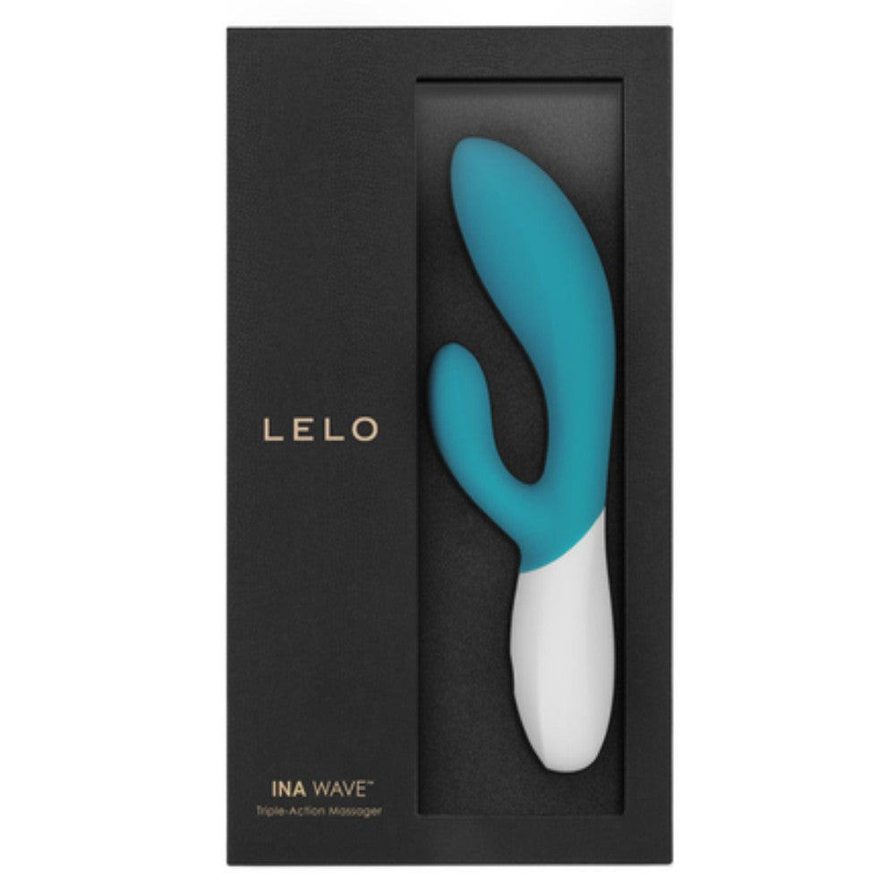Lelo İna Wave Triple Action Massager Vibrator Ocean Blue