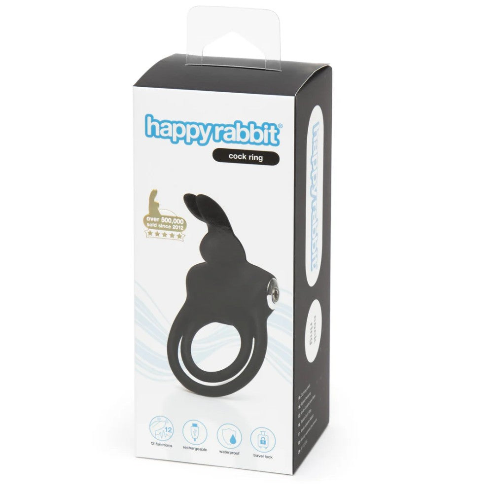 Happy Rabbit Stimulating Rechargeable Rabbit Şarj Edilebilir Titreşimli Penis Halkası