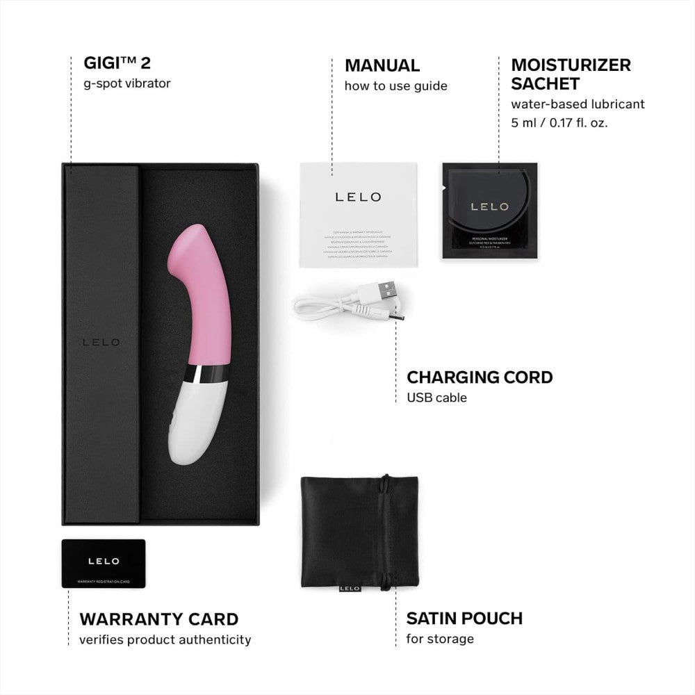 Lelo Gigi 2 G-Spot Vibrator Pink