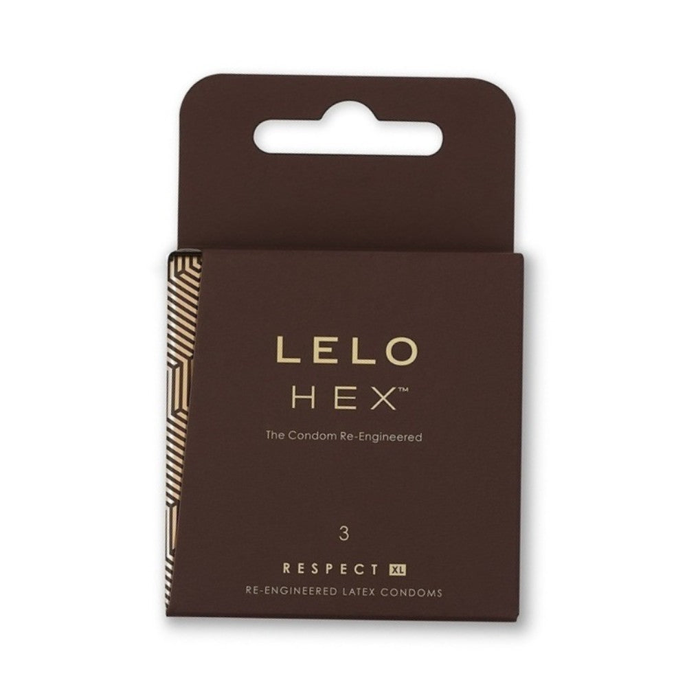 Lelo Hex Box 3 Pcs. XL Doğal Lateks Prezervatif Kondom