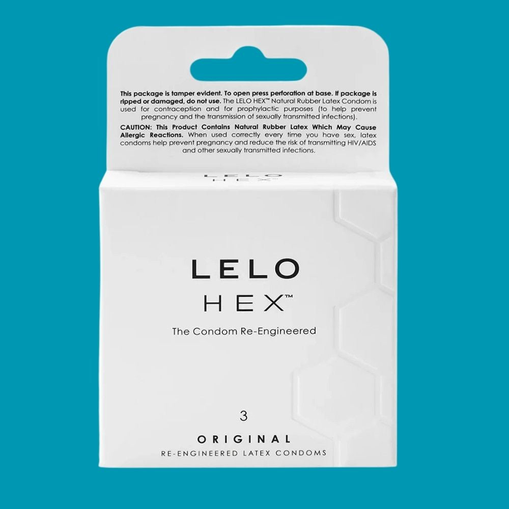 Lelo Hex Box 3 Pcs. Doğal Lateks Prezervatif Kondom