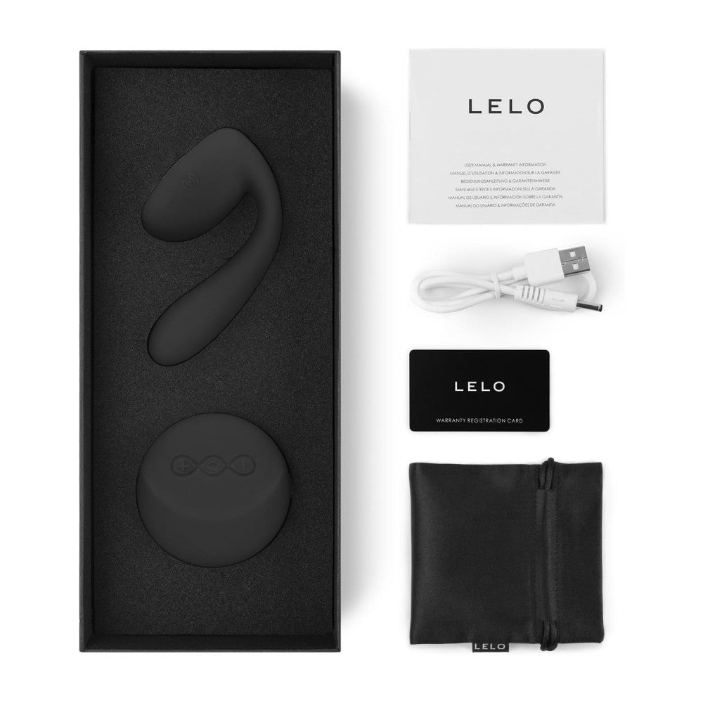 Lelo İda Remote Control Couples Massager Çifter İçin Hareketli Vibrator Black