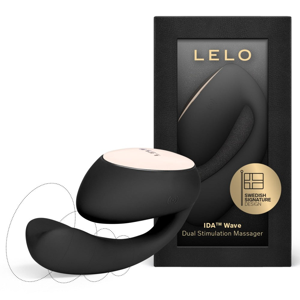 Lelo İda Wave Dual Stimulation Massager Telefon Kontrollü Vibrator Black