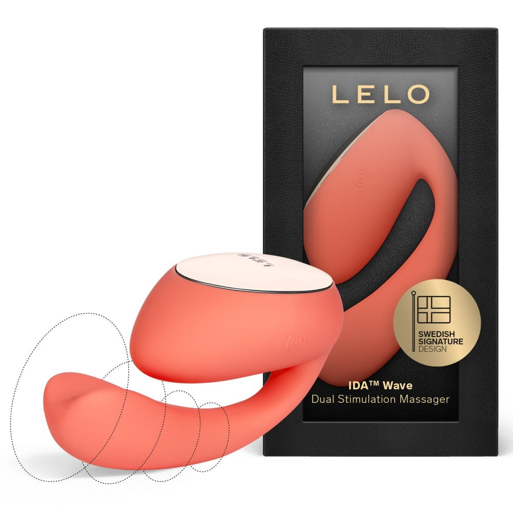 Lelo İda Wave Dual Stimulation Massager Telefon Kontrollü Vibrator Coral