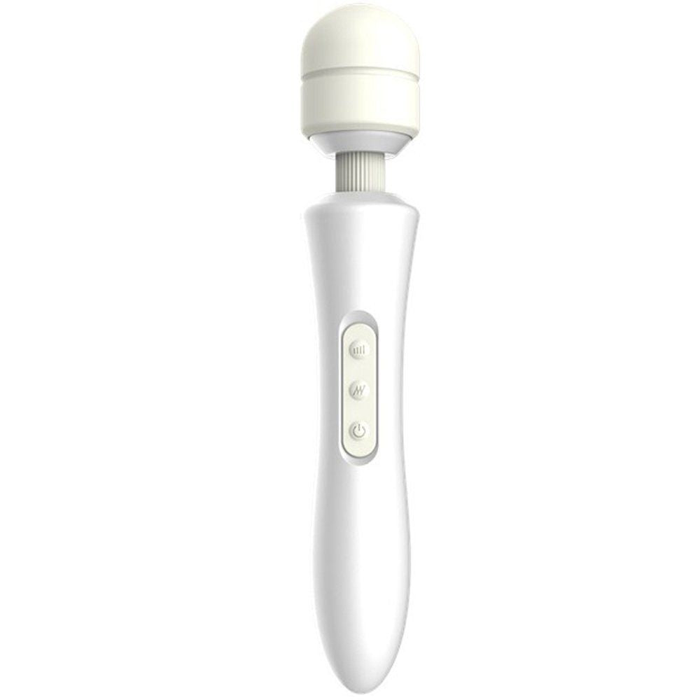 Erox Magic Wand Double Massager Masaj Wand Vibratör-White