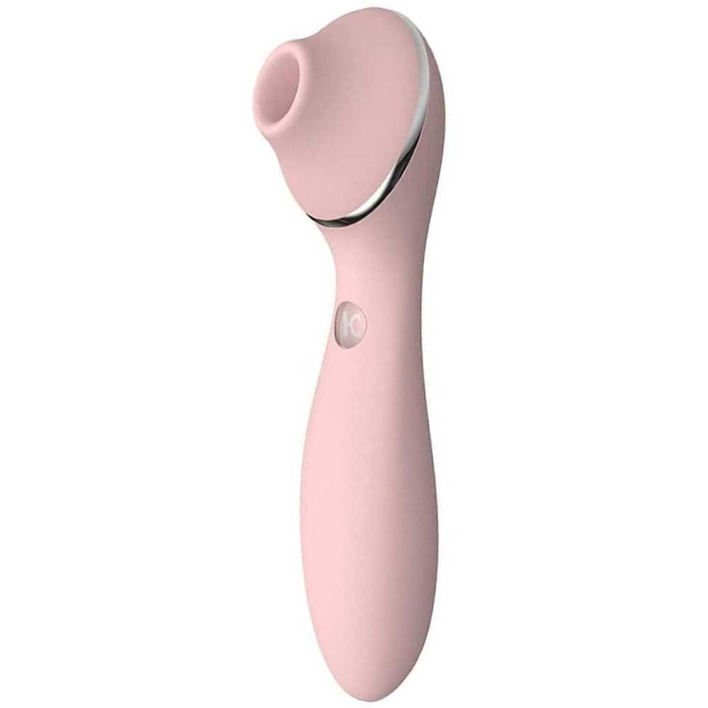 KISSTOY Polly Plus 2 In 1 Emiş Güçlü Klitoral Vibrator Pink