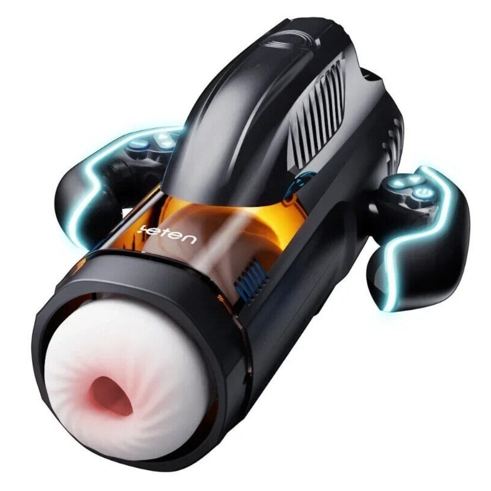 Leten Bermuda Otomatik Emiş Güçlü ve İleri Geri Isıtmalı Vajina Masturbator