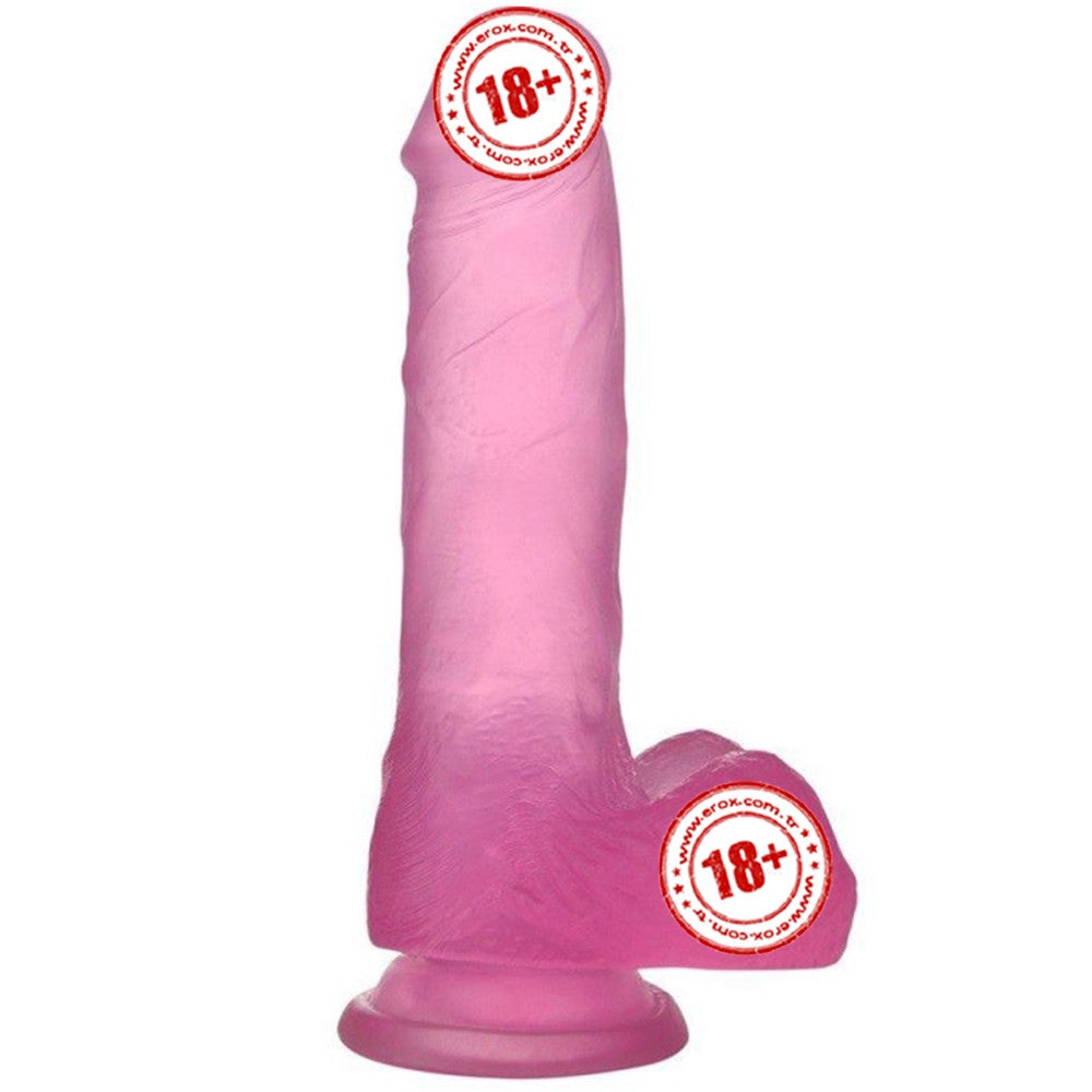 Lovetoy Jelly Studs Pink Medium 17 cm Jel Dildo LV3101