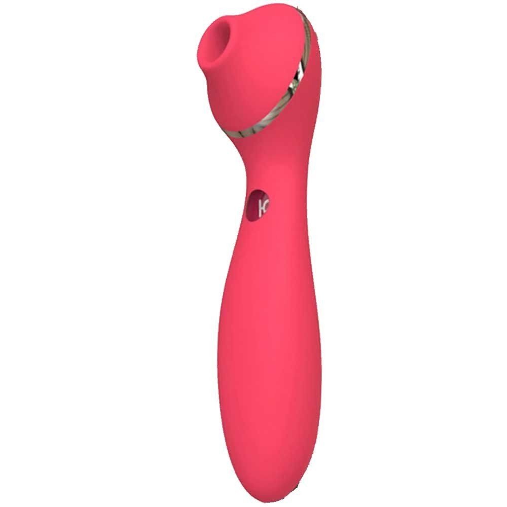 KISSTOY Polly Plus 2 In 1 Emiş Güçlü Klitoral Vibrator Red