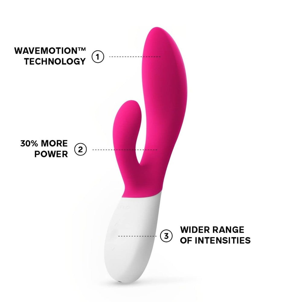 Lelo İna Wave 2 G-Spot Clitoral Vibrator Cerise