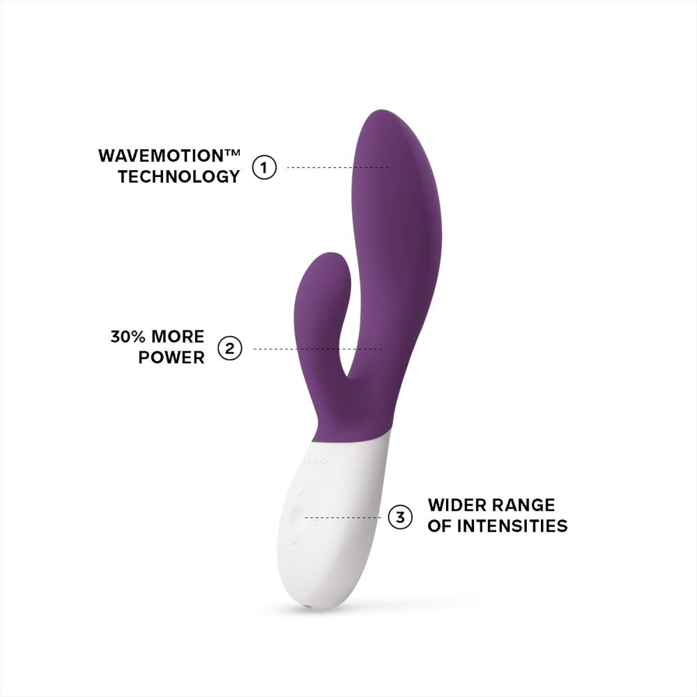 Lelo İna Wave 2 G-Spot Clitoral Vibrator Plum