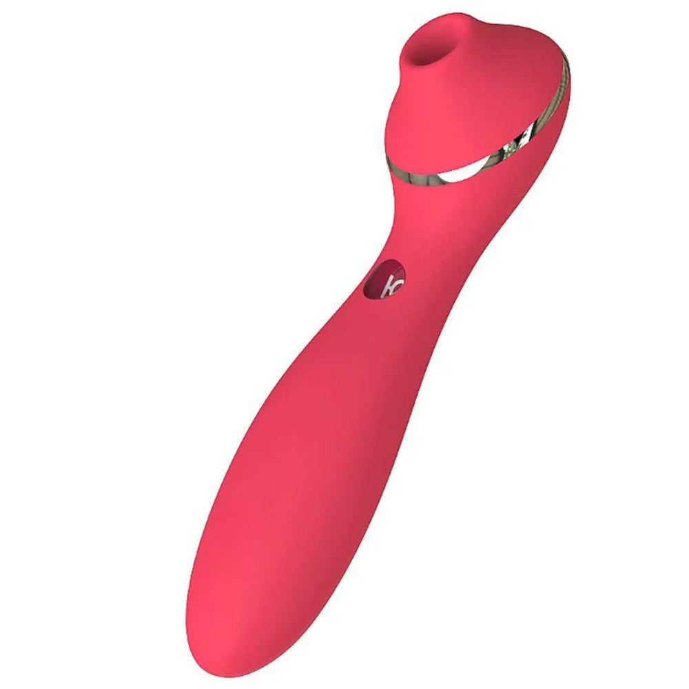 KISSTOY Polly Plus 2 In 1 Emiş Güçlü Klitoral Vibrator Red