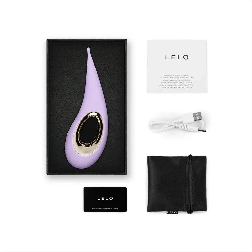 Lelo Dot Elliptical Clitoral Stimulator Vibrator Purple