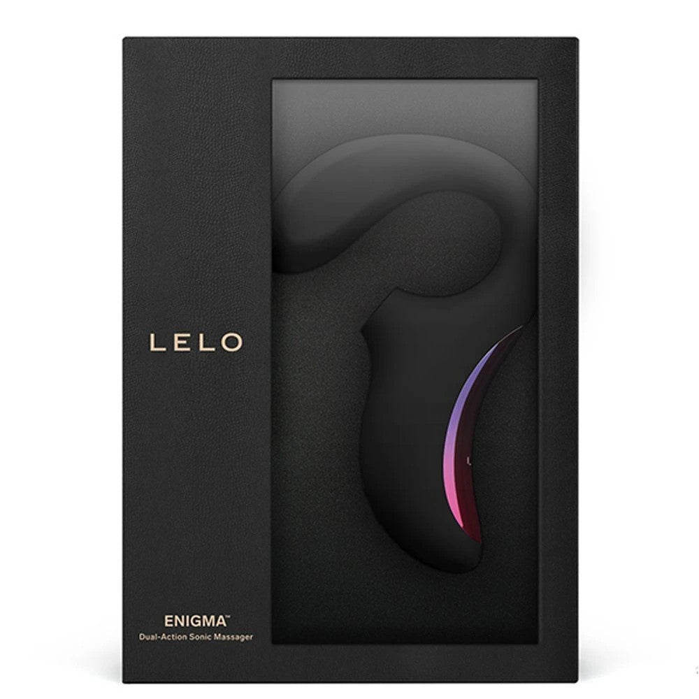 Lelo Enigma Dual Stimulation Sonic Massager Çift İşlevli Emiş Güçlü Vibrator Black