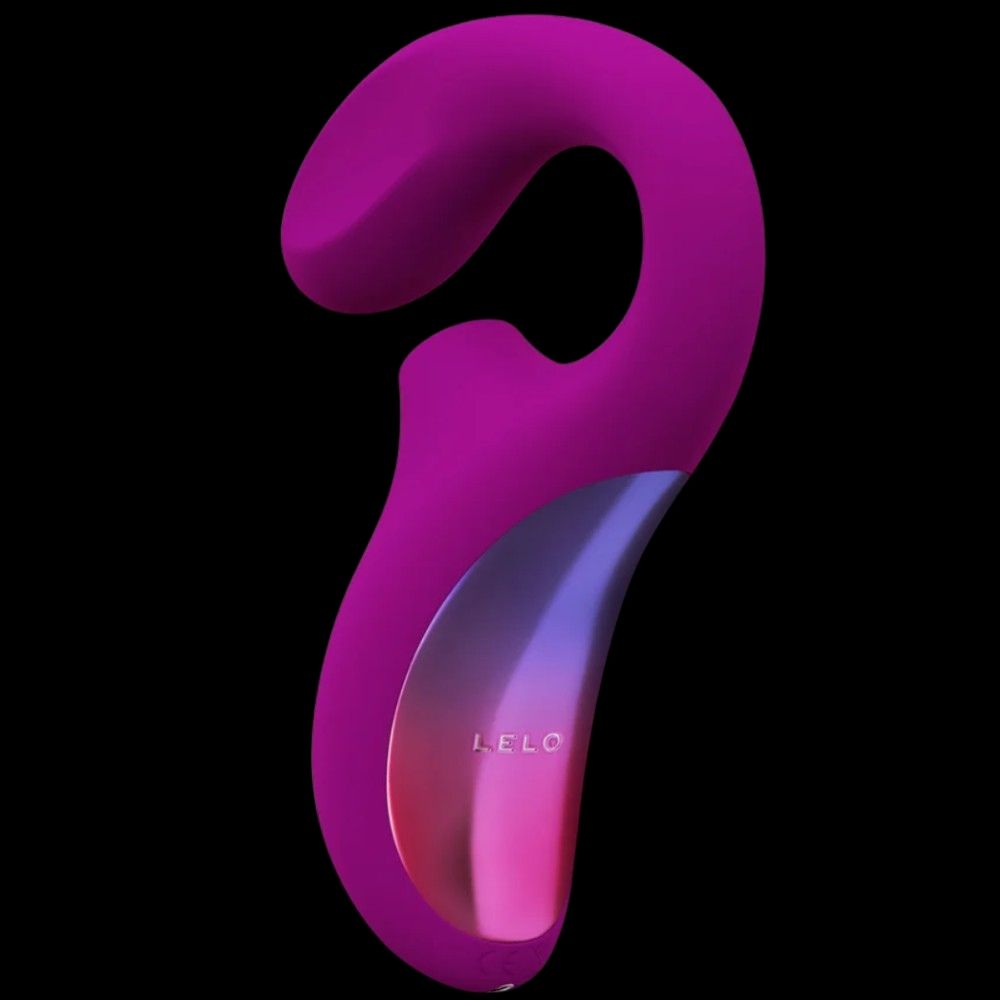 Lelo Enigma Dual Stimulation Sonic Massager Çift İşlevli Emiş Güçlü Vibrator Deep Rose