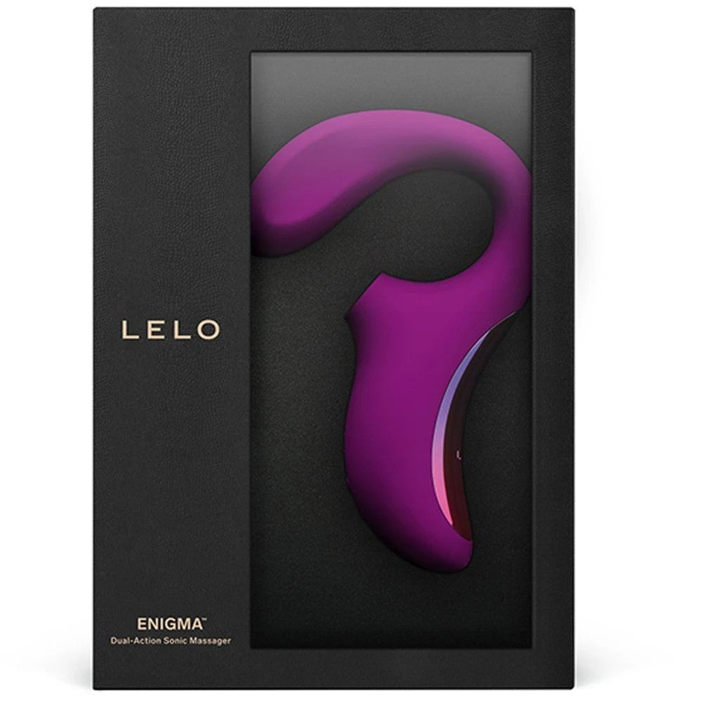 Lelo Enigma Dual Stimulation Sonic Massager Çift İşlevli Emiş Güçlü Vibrator Deep Rose