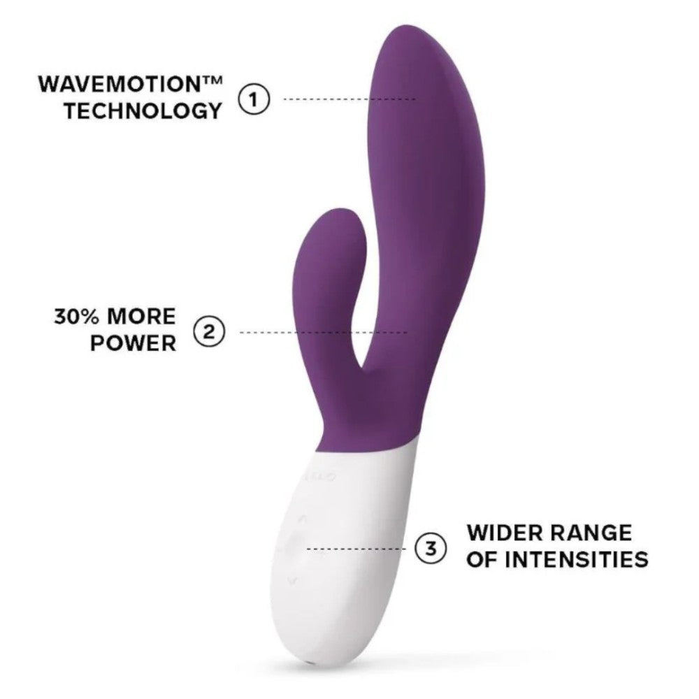Lelo İna 2 Dual Action Massager Vibrator Plum