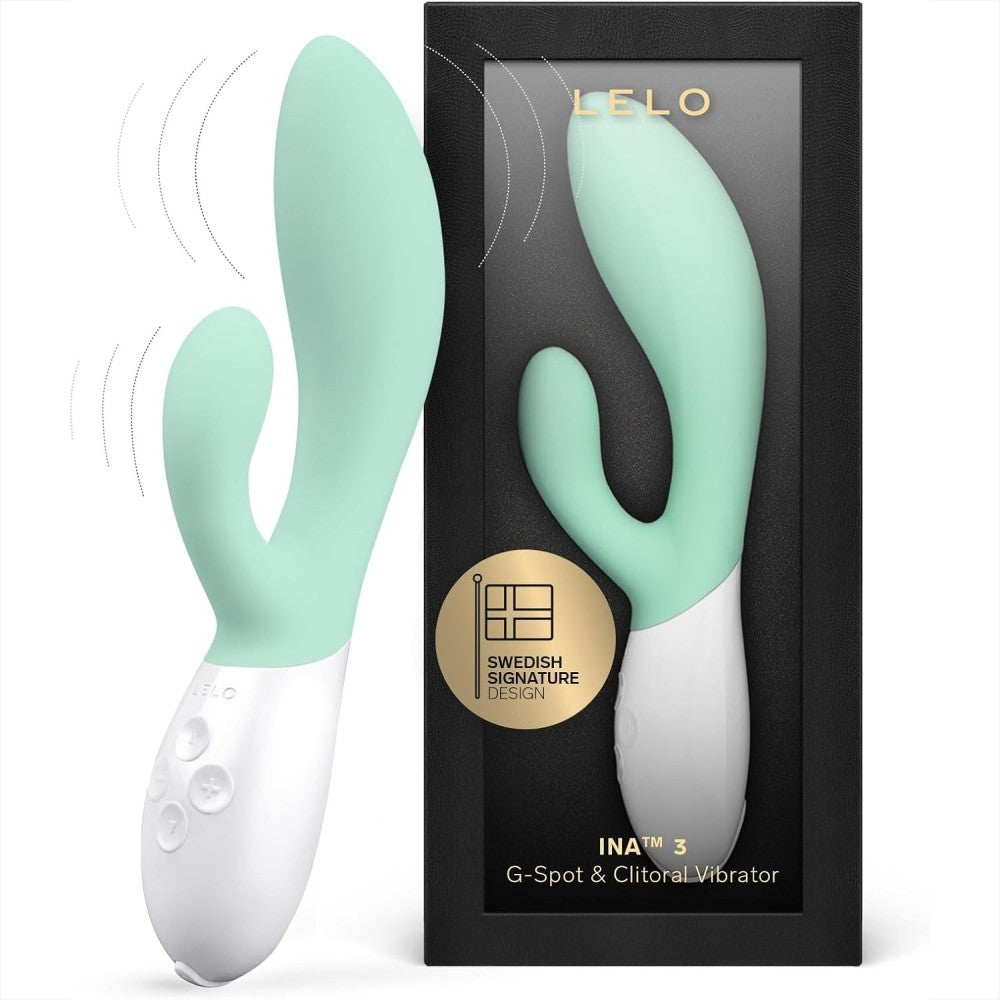 Lelo İna 3 Dual Action Massager Vibrator Seaweed