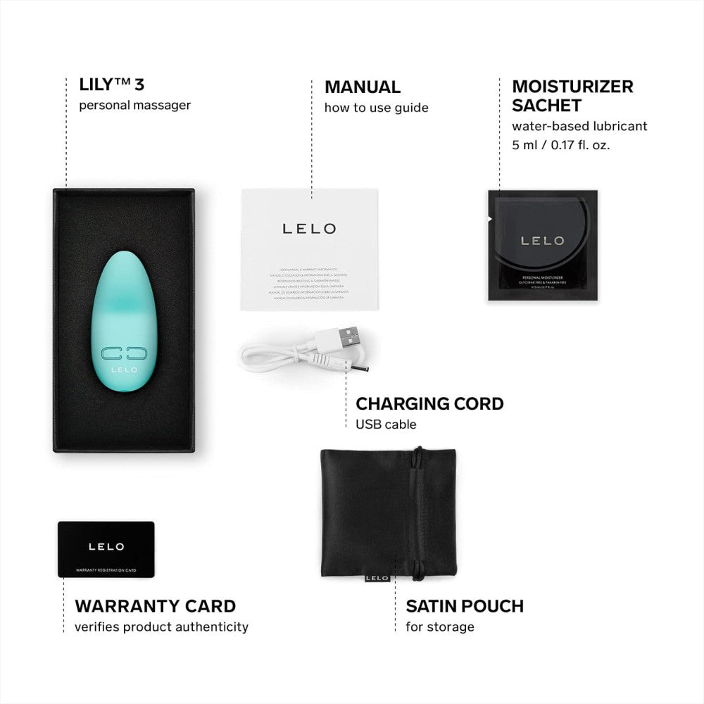 Lelo Lily 3 Personal Massager Clitoral Mini Vibrator Polar Green