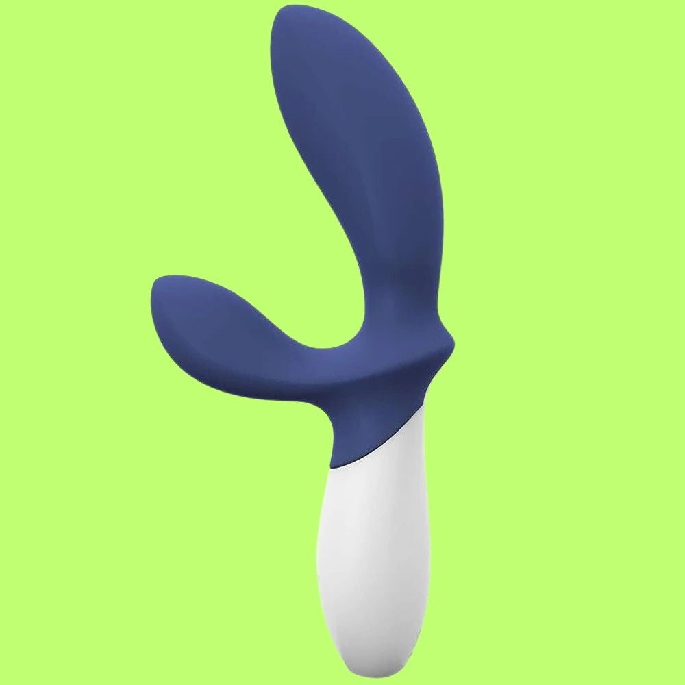 Lelo Loki Wave 2 Vibrating Prostate Massager Rabbit Vibrator Base Blue