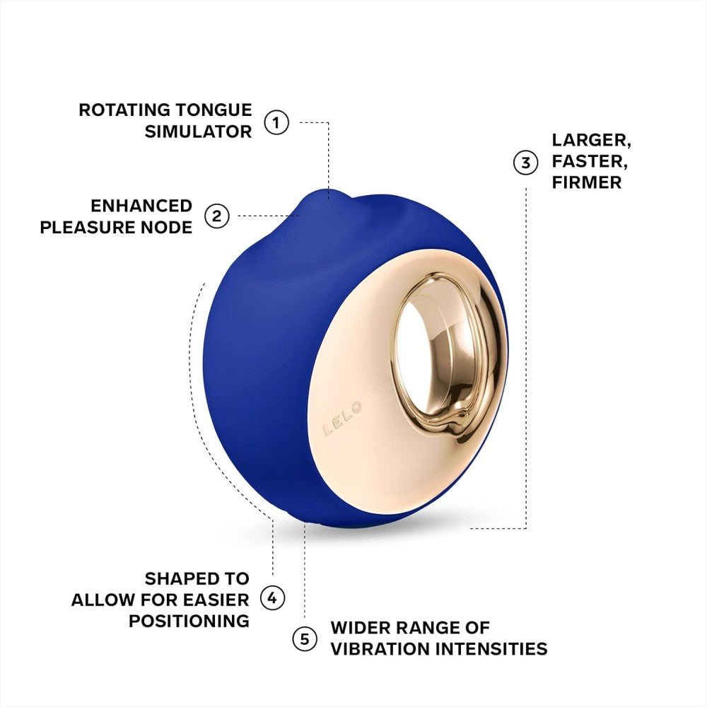 Lelo Ora 3 Oral Sex Smilutator Vibrator Blue