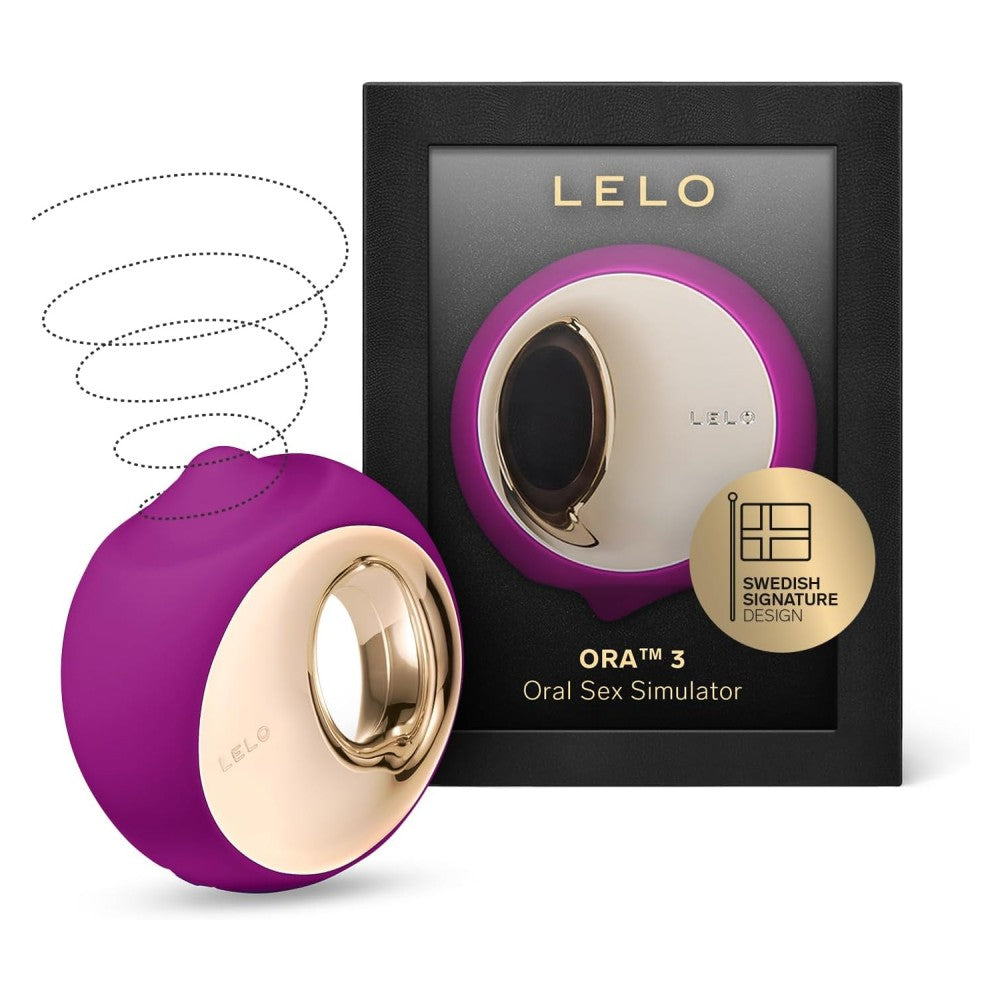 Lelo Ora 3 Oral Sex Smilutator Vibrator Deep Rose