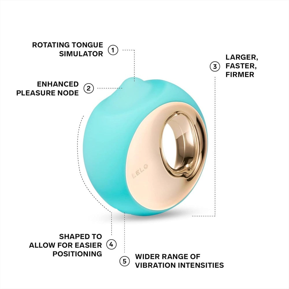 Lelo Ora 3 Oral Sex Smilutator Vibrator Aqua