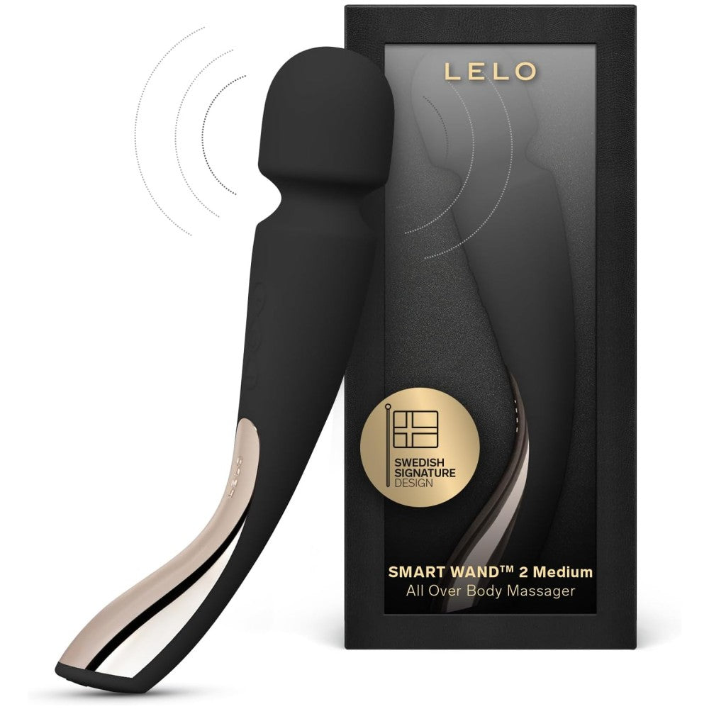 Lelo Smart Wand 2 Medium Professional Masaj Wand Vibrator Black