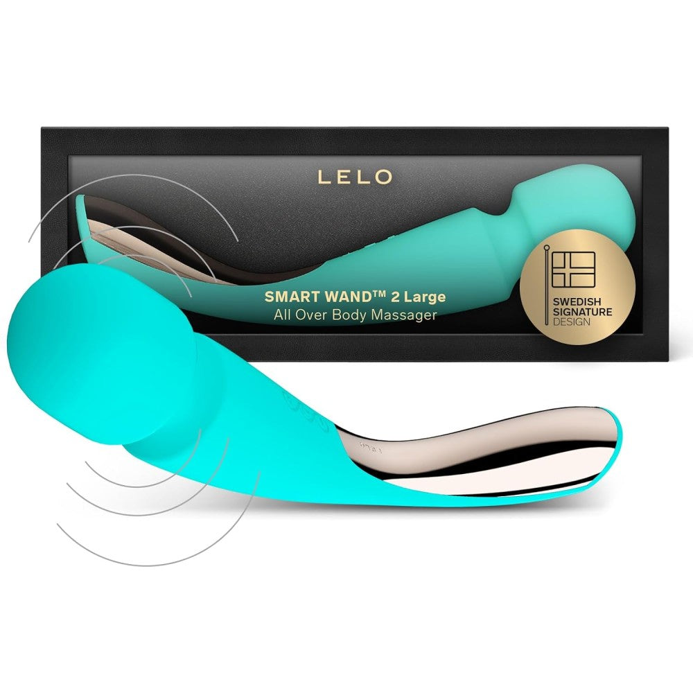 Lelo Smart Wand 2 Large Professional Masaj Wand Vibrator Aqua