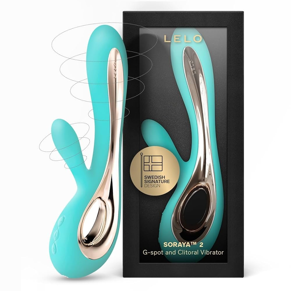 Lelo Soraya 2 Dual Action Massager G-Spot and Clitoral Vibrator Aqua