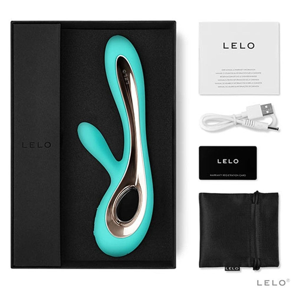 Lelo Soraya 2 Dual Action Massager G-Spot and Clitoral Vibrator Aqua
