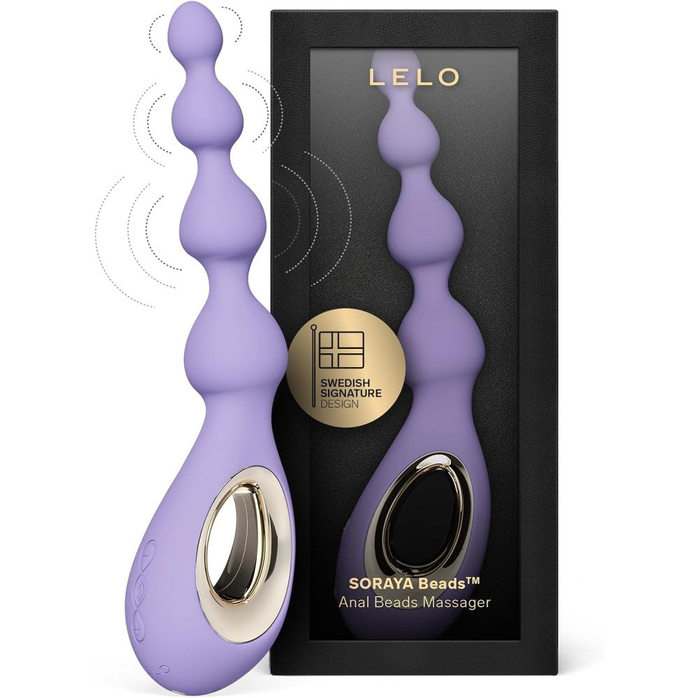 Lelo Soraya Beads Anal Beads Massager Anal Boncuk Vibrator Violet Dusk