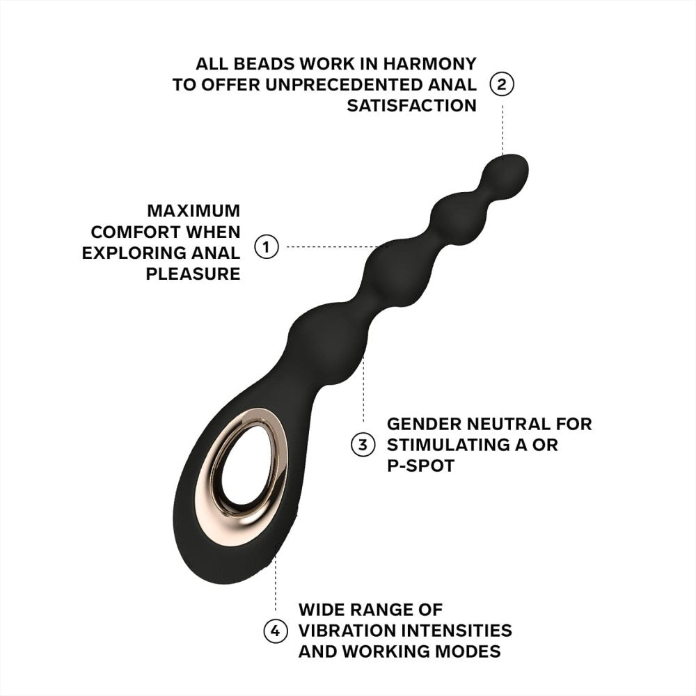 Lelo Soraya Beads Anal Beads Massager Anal Boncuk Vibrator Black