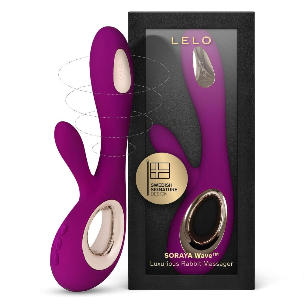 Lelo Soraya Wave Dual-Action Rabbit Vibrator Deep Rose