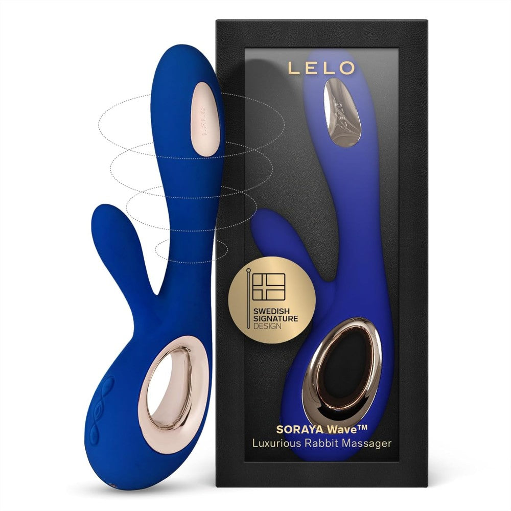 Lelo Soraya Wave Dual-Action Rabbit Vibrator Midnight Blue