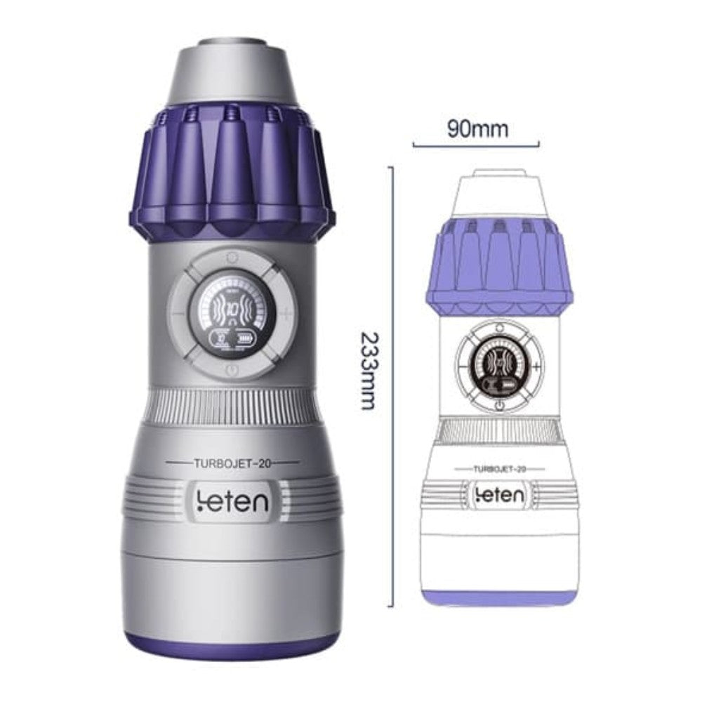 Leten Turbojet 20 Emiş Güçlü ve Titreşimli Masturbator