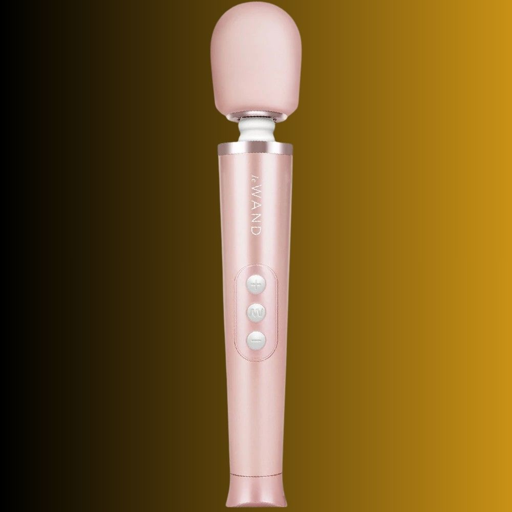 Le Wand Petite Rechargeable Vibrating Body Massager Masaj Wand Vibratör Rose Gold