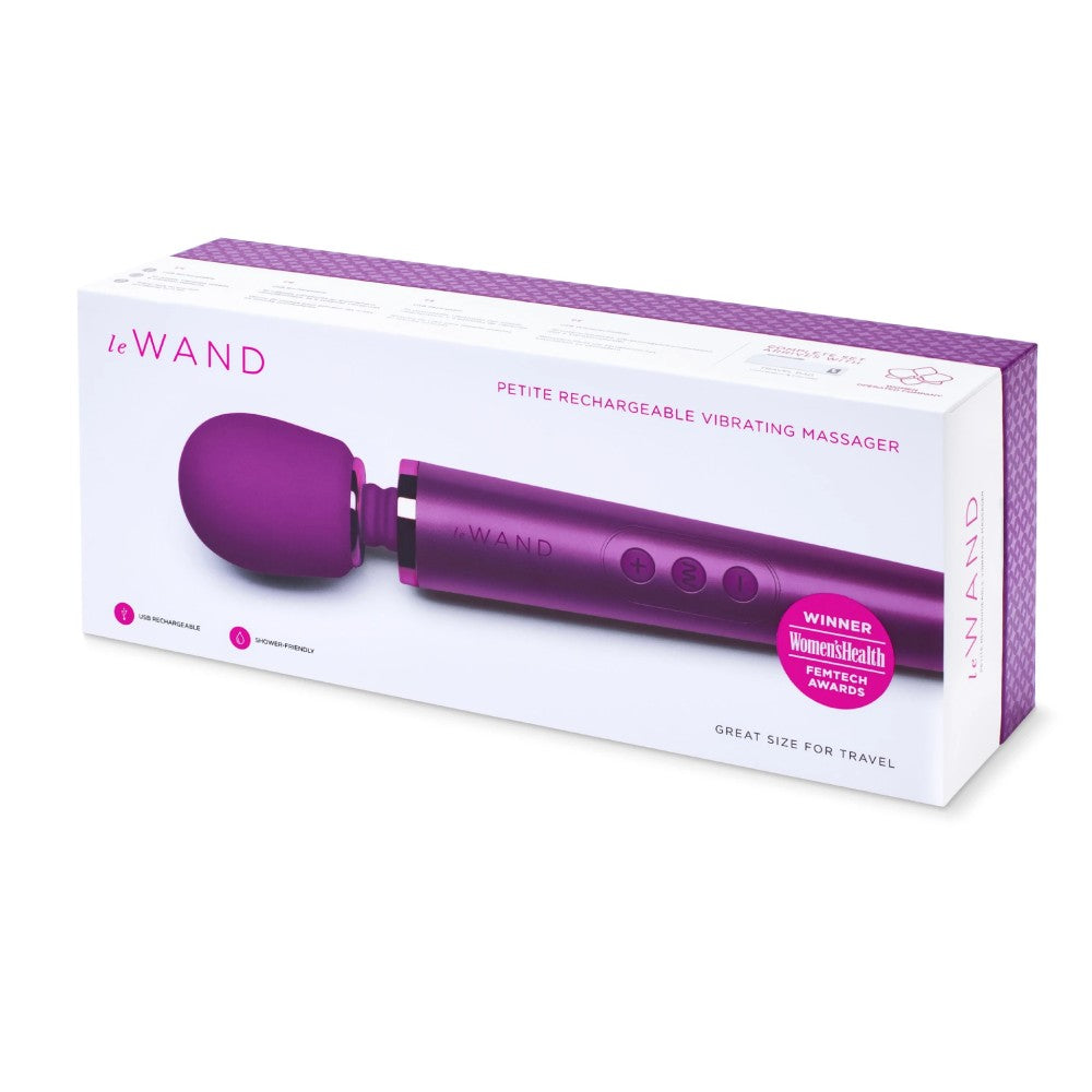 Le Wand Petite Rechargeable Vibrating Body Massager Masaj Wand Vibrator Cherry